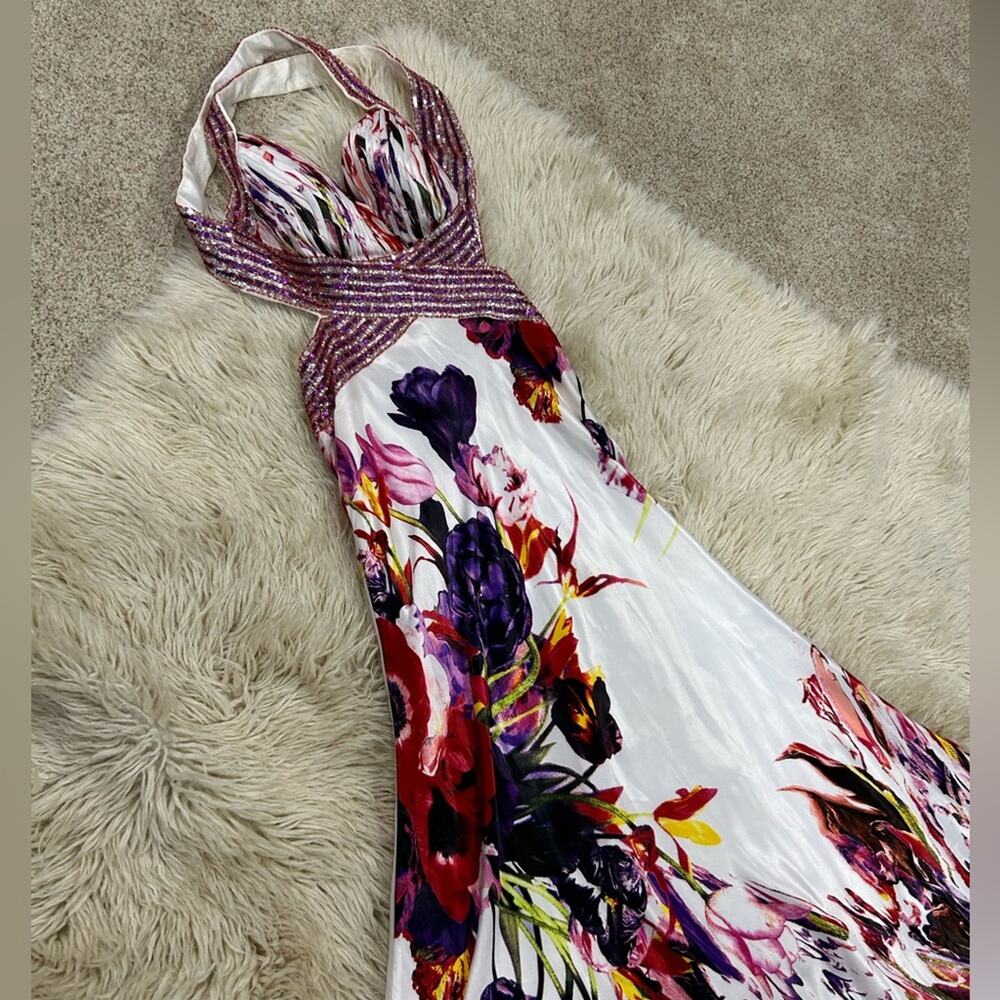 Cinderella Multicolor Floral Maxi Dress